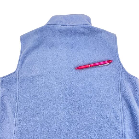 Woolrich Vest Women's Sleeveless Mock Neck Fleece Medium Blue - Picture 3 of 12